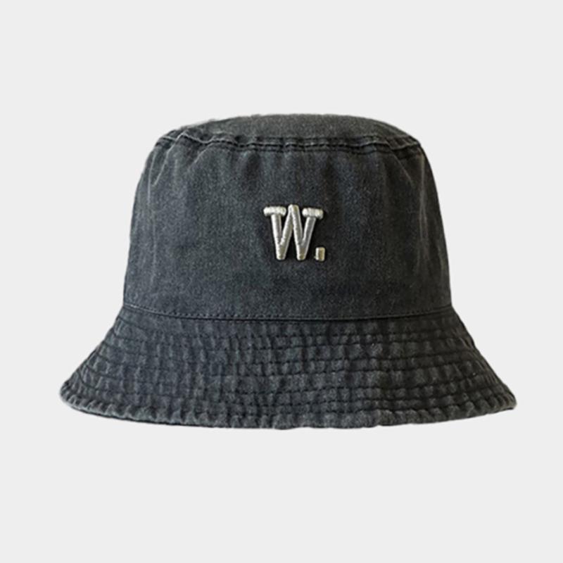 LOOKING4U Двухточечный фирменный логотип Панама Джинсовый серый Denim gray